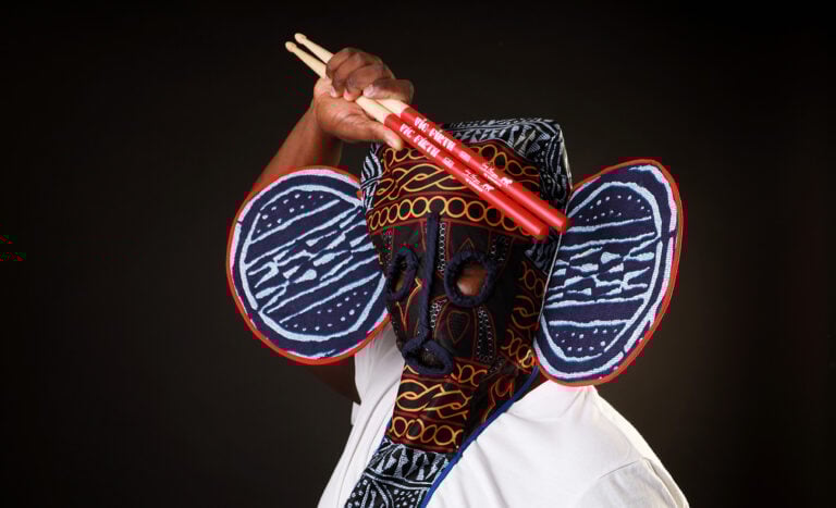 Percussionist and drummer Guy Nwoagang shares an understanding of African rhythms in a workshop.