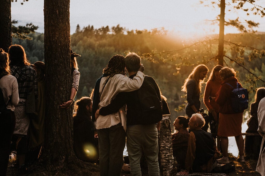 Utsiktsplatsen på festplatsen i Näsåker